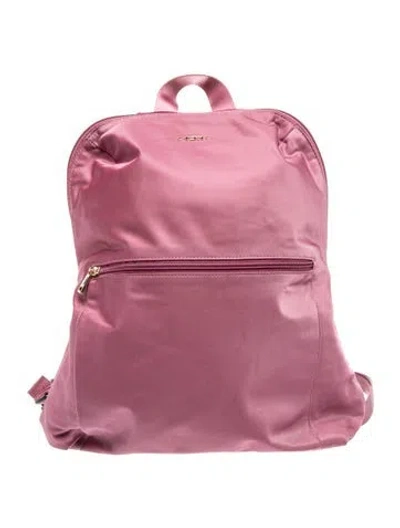 Pre-owned Tumi Nylon Backpack In Purple