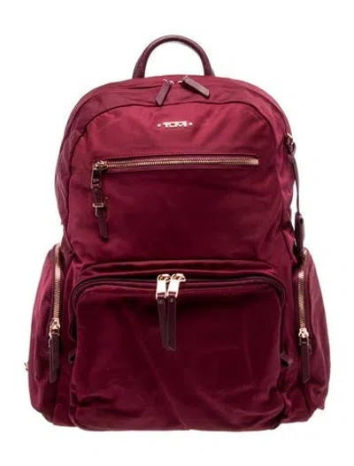 Pre-owned Tumi Nylon Backpack In Red