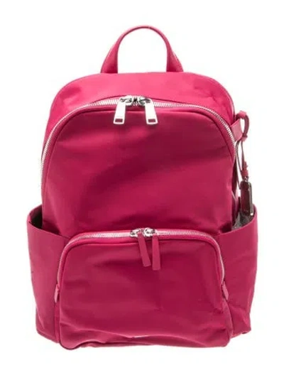 Pre-owned Tumi Nylon Backpack In Red