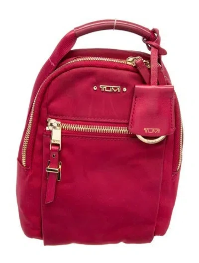 Pre-owned Tumi Nylon Backpack In Red