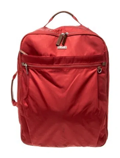 Pre-owned Tumi Nylon Backpack In Red