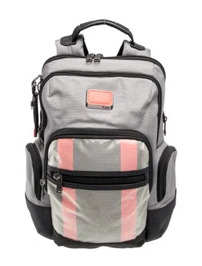 Pre-owned Tumi Nylon Backpack In Silver