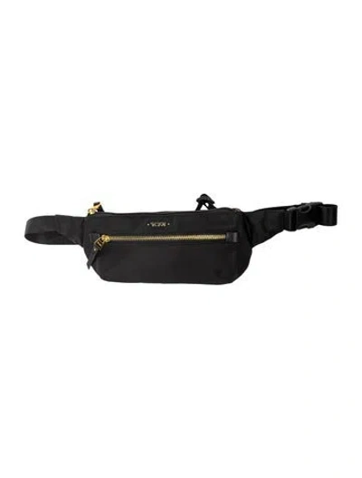 Pre-owned Tumi Nylon Belt Bag In Black