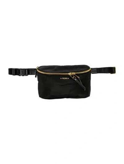 Pre-owned Tumi Nylon Belt Bag In Black