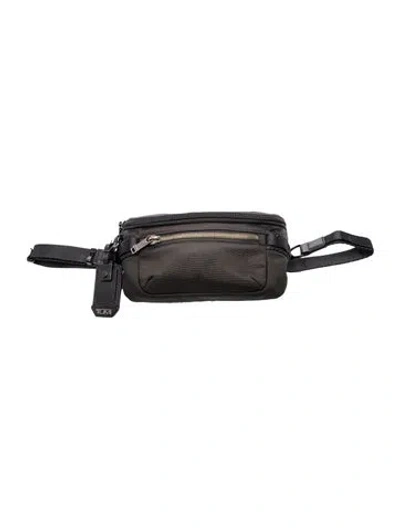 Pre-owned Tumi Nylon Belt Bag In Black