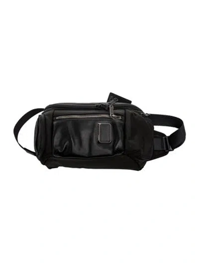 Pre-owned Tumi Nylon Belt Bag In Black
