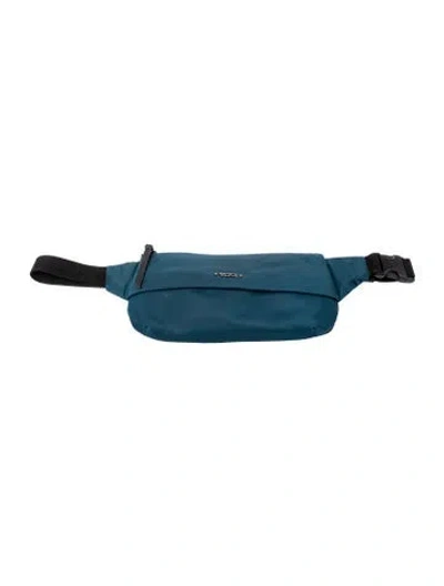 Pre-owned Tumi Nylon Belt Bag In Blue