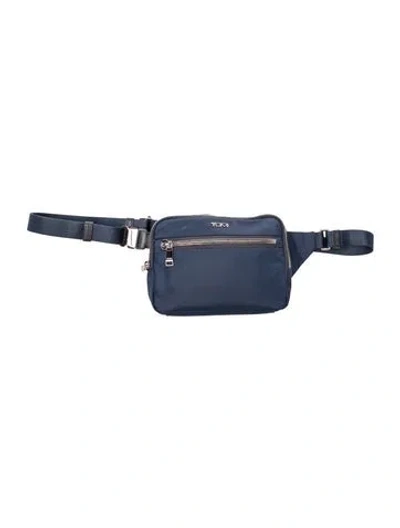 Pre-owned Tumi Nylon Belt Bag In Blue