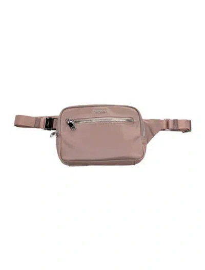 Pre-owned Tumi Nylon Belt Bag In Purple