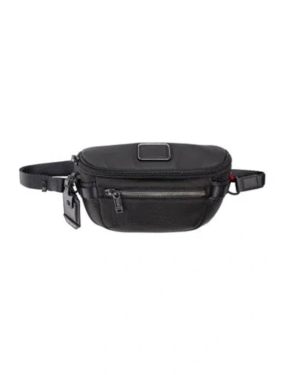 Pre-owned Tumi Nylon Belt Bag W/ Tags In Black