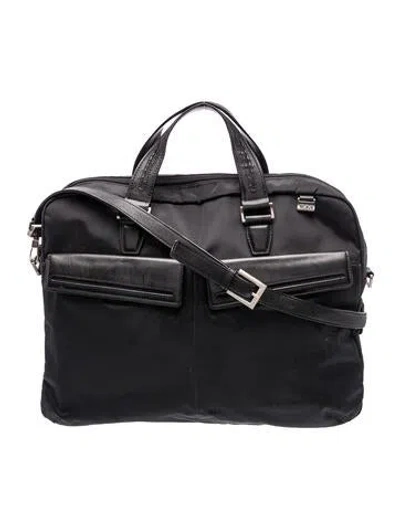 Pre-owned Tumi Nylon Briefcase In Black