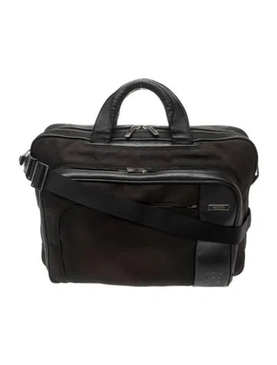 Pre-owned Tumi Nylon Briefcase In Black