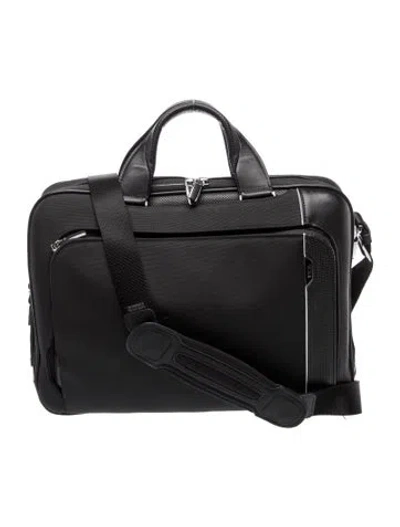 Pre-owned Tumi Nylon Briefcase In Blue