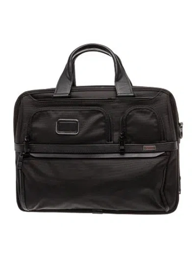Pre-owned Tumi Nylon Briefcase Large In Black