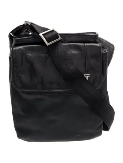 Pre-owned Tumi Nylon Bucket Bag In Black