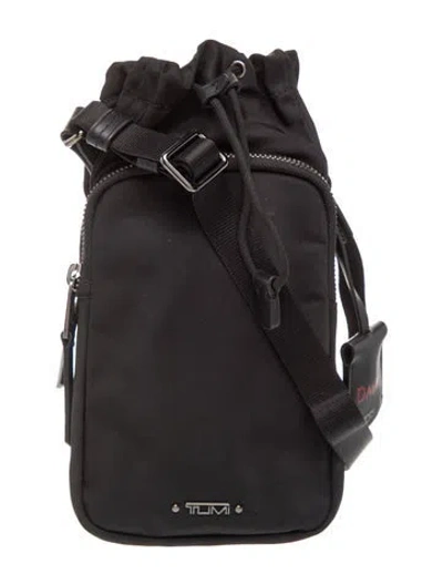 Pre-owned Tumi Nylon Bucket Bag In Black