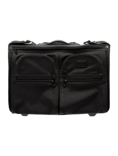 Pre-owned Tumi Nylon Carry-on Suitcase In Black