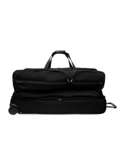 Pre-owned Tumi Nylon Check In Rolled Duffle Bag In Black