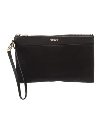 Pre-owned Tumi Nylon Clutch In Black