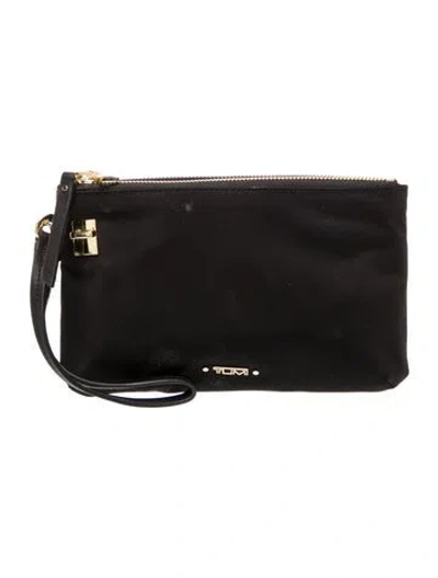 Pre-owned Tumi Nylon Clutch In Black