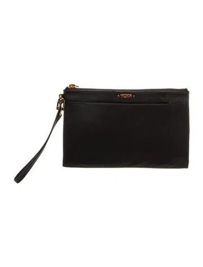 Pre-owned Tumi Nylon Clutch In Black