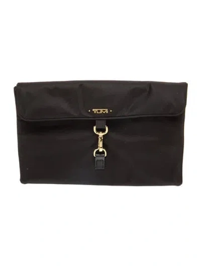 Pre-owned Tumi Nylon Clutch In Black