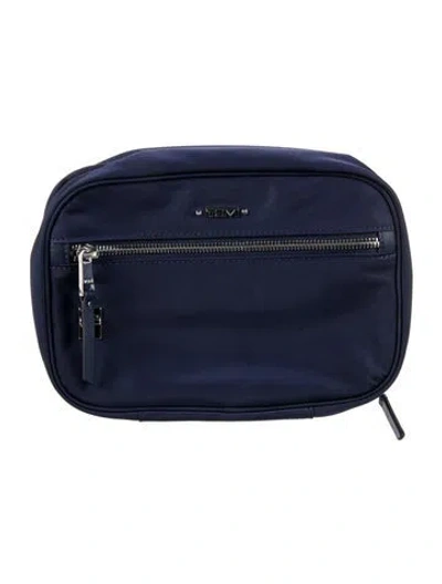 Pre-owned Tumi Nylon Clutch In Blue