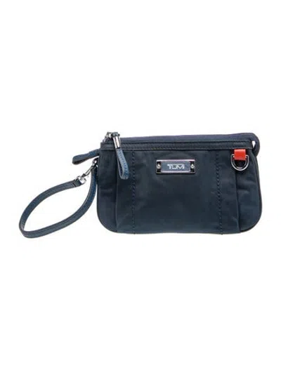 Pre-owned Tumi Nylon Clutch In Blue