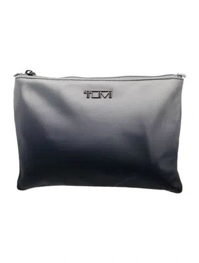 Pre-owned Tumi Nylon Clutch In Grey