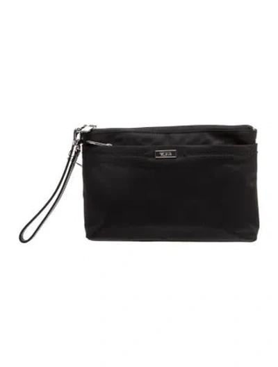 Pre-owned Tumi Nylon Clutch W/ Tags In Black