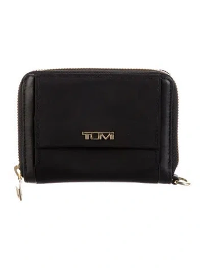 Pre-owned Tumi Nylon Continental Wallet In Black