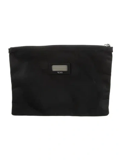 Pre-owned Tumi Nylon Cosmetic Bag In Black