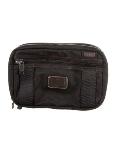 Pre-owned Tumi Nylon Cosmetic Bag In Black