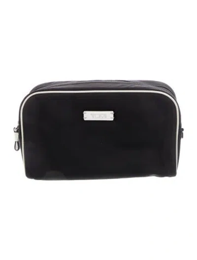 Pre-owned Tumi Nylon Cosmetic Bag In Black