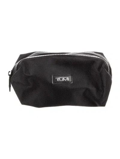 Pre-owned Tumi Nylon Cosmetic Bag In Black