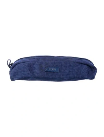 Pre-owned Tumi Nylon Cosmetic Bag In Blue