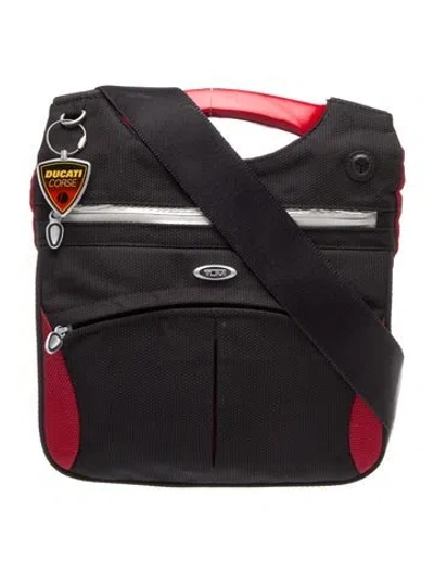 Pre-owned Tumi Nylon Crossbody Bag In Black