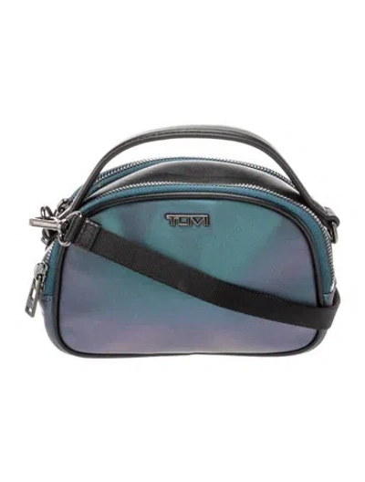 Pre-owned Tumi Nylon Crossbody Bag In Blue