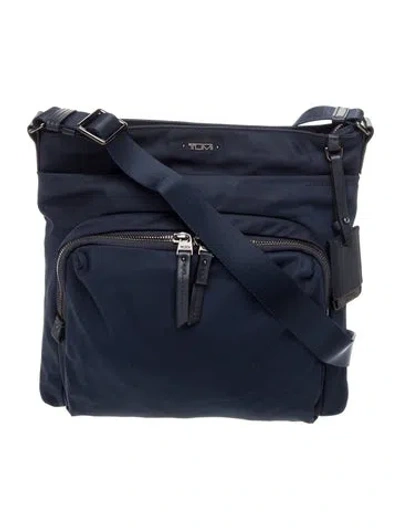Pre-owned Tumi Nylon Crossbody Bag In Blue