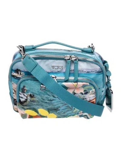 Pre-owned Tumi Nylon Crossbody Bag In Blue