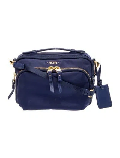 Pre-owned Tumi Nylon Crossbody Bag In Blue