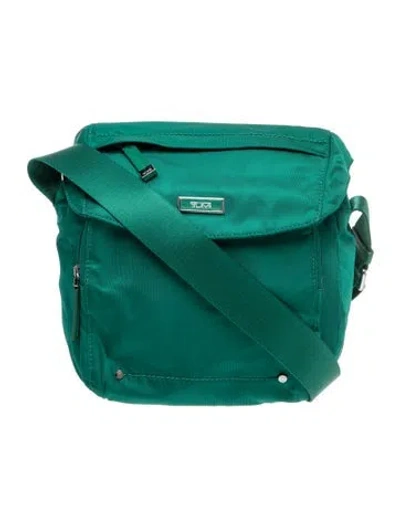 Pre-owned Tumi Nylon Crossbody Bag In Green
