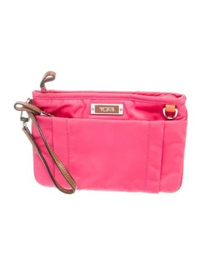 Pre-owned Tumi Nylon Crossbody Bag In Pink