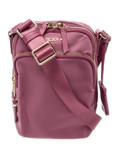 Pre-owned Tumi Nylon Crossbody Bag In Purple