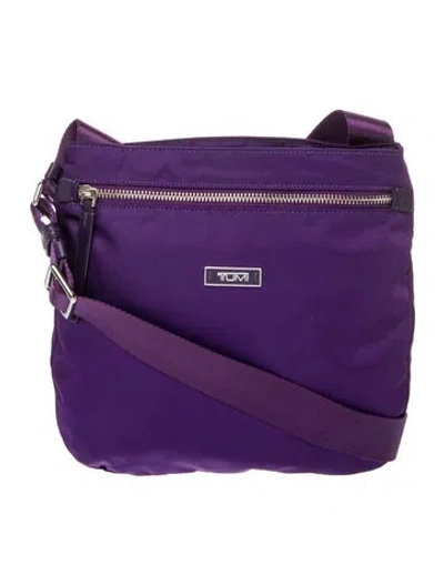 Pre-owned Tumi Nylon Crossbody Bag In Purple