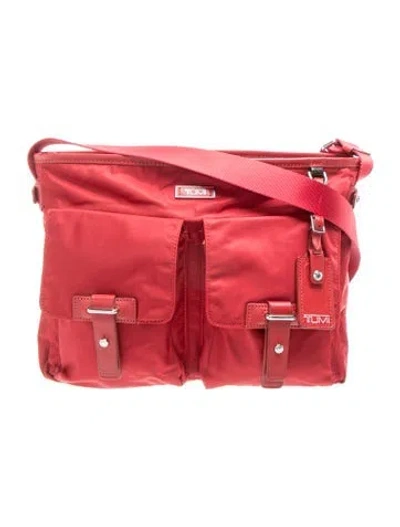 Pre-owned Tumi Nylon Crossbody Bag In Red