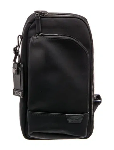 Pre-owned Tumi Nylon Crossbody Bag W/ Tags In Black