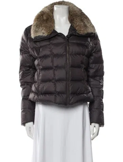 Pre-owned Tumi Nylon Down Jacket In Black