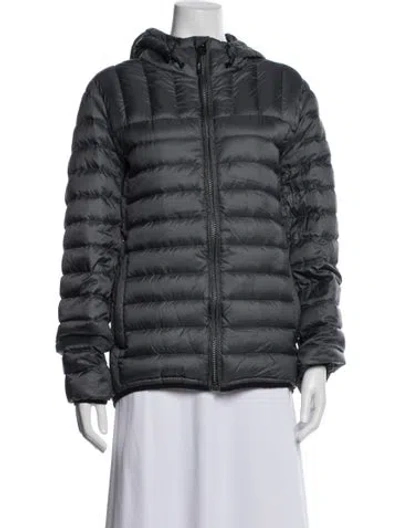 Pre-owned Tumi Nylon Down Jacket In Blue