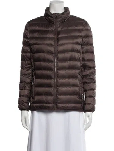 Pre-owned Tumi Nylon Down Jacket In Neutral